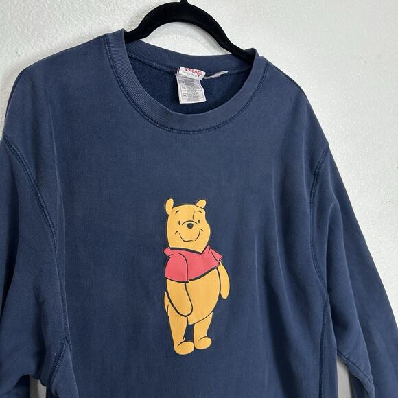Vintage Disney Sweatshirt Women XL Winnie The Pooh Graphic Pullover Crewneck Y2K - Picture 5 of 12